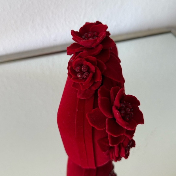 Jimmy Choo Cloud Crystal-embellished Flocked Clutch In Red $3,950 - Picture 11 of 15